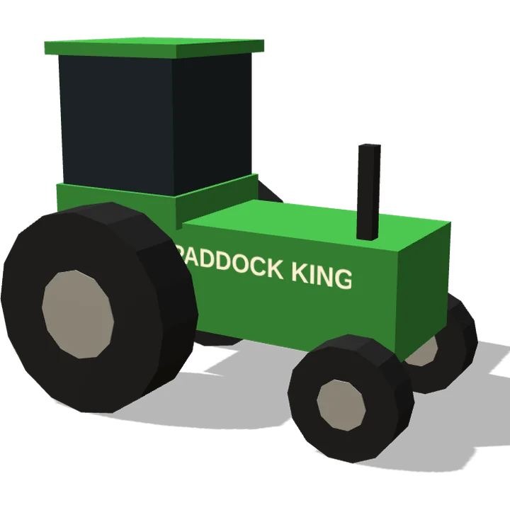Green tractors in Roo Road Rescue